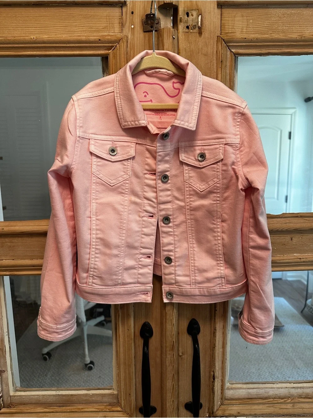 Vineyard Vines Pastel Pink Denim Jacket
